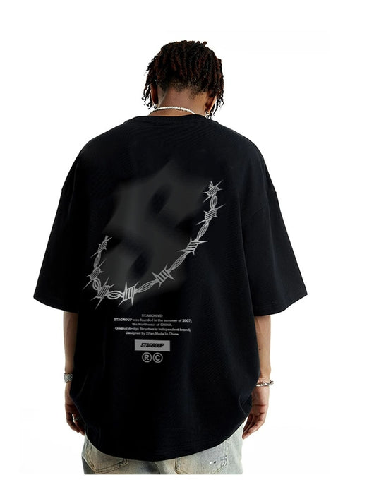 Camiseta Retro Americana de Manga Corta para Hombre - Verano - Image 31
