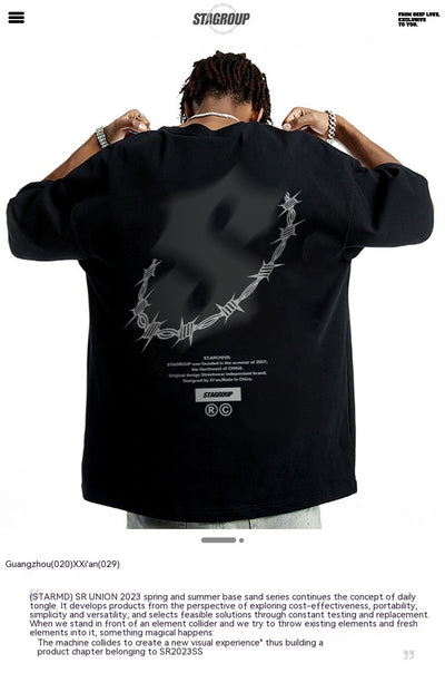 Camiseta Retro Americana de Manga Corta para Hombre - Verano - Image 38