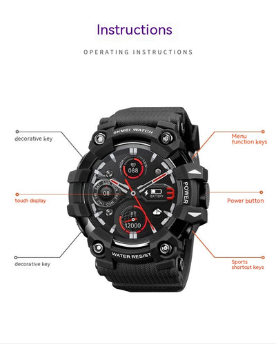 Reloj Inteligente Deportivo Resistente al Agua con Doble Luminosidad para Hombre - Image 17
