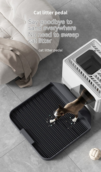 Arenero para Gatos con Pedal y Tapete Absorbente - Image 22