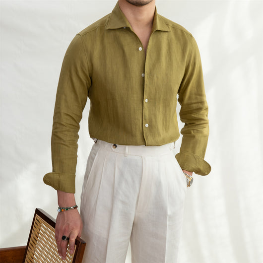 Camisa Oxford Italiana Slim Fit Cuello Clásico Algodón 100% Hombre - Image 10