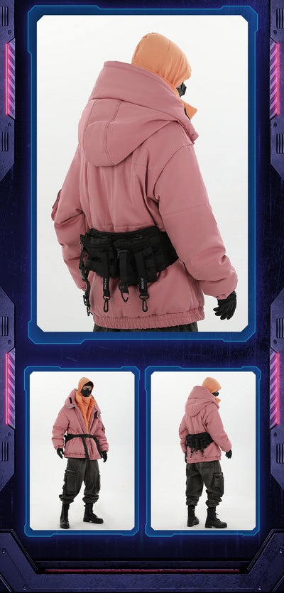 Chaqueta Abrigo Hombre Cuello Alto con Capucha Desmontable Algodón - Image 18