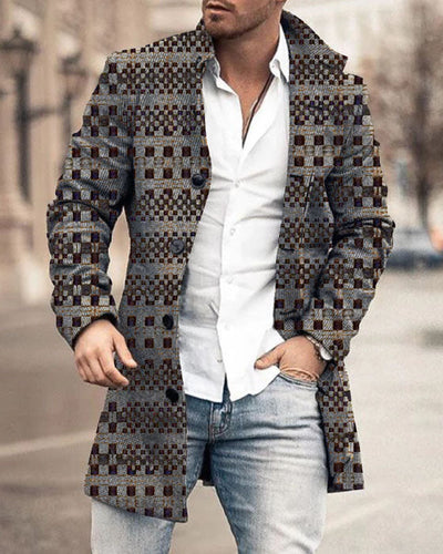 Abrigo Trench de Lana con Cuello Parado Largo - Image 18