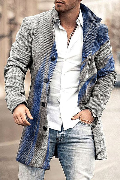 Abrigo Trench de Lana con Cuello Parado Largo - Image 19