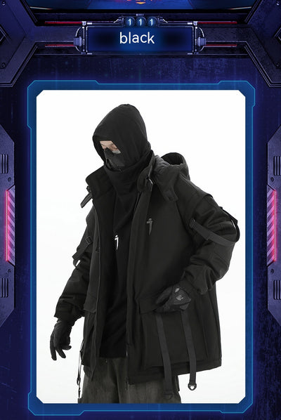 Chaqueta Funcional con Capucha y Cinta Móvil para Hombre - Algodón Invierno - Image 17