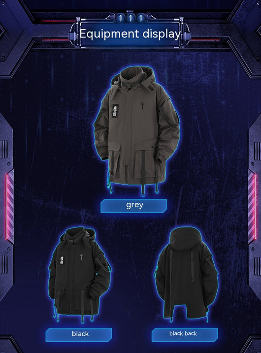 Chaqueta Funcional con Capucha y Cinta Móvil para Hombre - Algodón Invierno - Image 18
