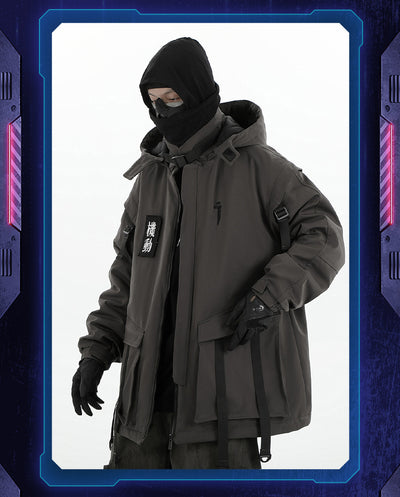 Chaqueta Funcional con Capucha y Cinta Móvil para Hombre - Algodón Invierno - Image 20