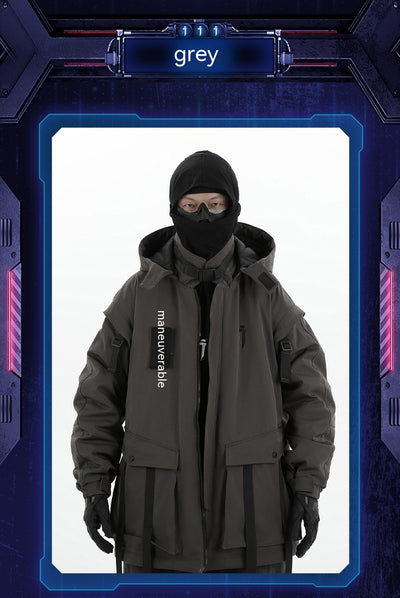 Chaqueta Funcional con Capucha y Cinta Móvil para Hombre - Algodón Invierno - Image 22