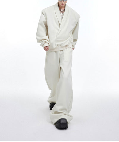 Conjunto de Suéter Suelto y Cómodo Talla Grande Escote en V - Image 8