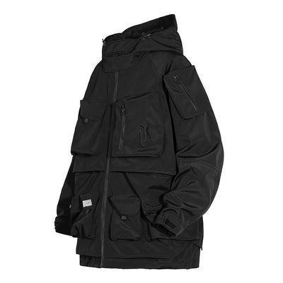 Chaqueta de Trabajo Holgada con Capucha - Diseño Tridimensional y Casual - Image 13