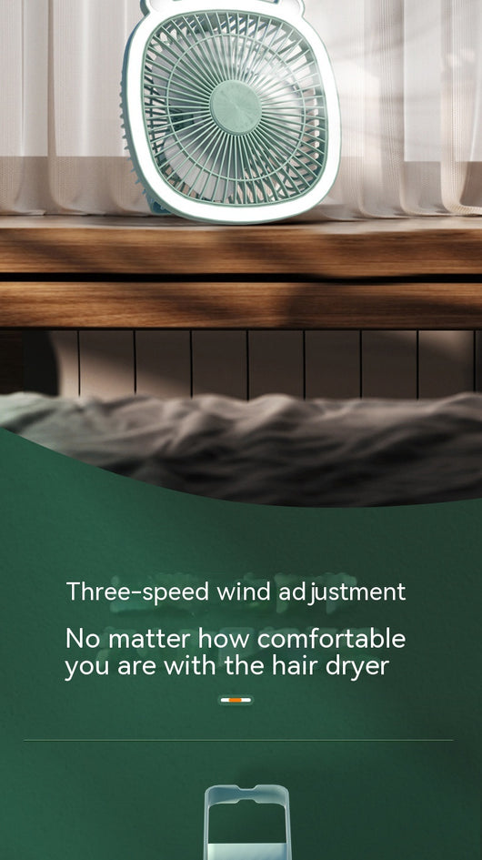 Ventilador Portátil Recargable con Luz Nocturna - Diseño Infantil para Escritorio y Cabecera - Image 32