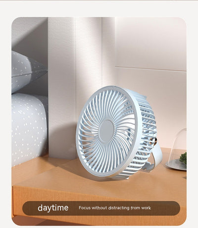 Ventilador Portátil Recargable con Luz Nocturna - Diseño Infantil para Escritorio y Cabecera - Image 35