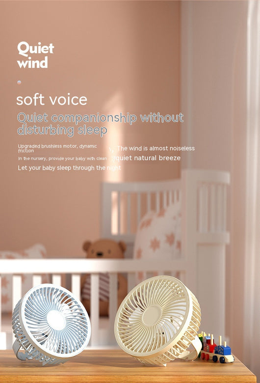Ventilador Portátil Recargable con Luz Nocturna - Diseño Infantil para Escritorio y Cabecera - Image 37
