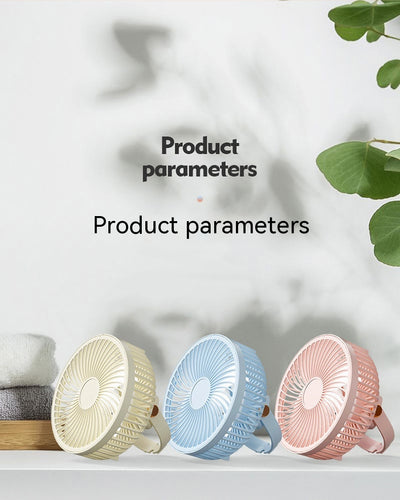 Ventilador Portátil Recargable con Luz Nocturna - Diseño Infantil para Escritorio y Cabecera - Image 44