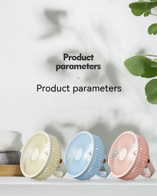 Ventilador Portátil Recargable con Luz Nocturna - Diseño Infantil para Escritorio y Cabecera - Image 44
