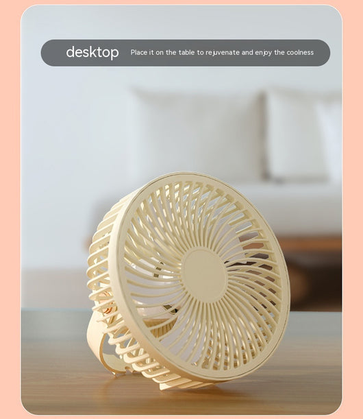 Ventilador Portátil Recargable con Luz Nocturna - Diseño Infantil para Escritorio y Cabecera - Image 48