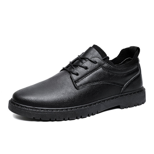 Zapatos de Trabajo Cuero Británico Otoño Invierno para Hombre - Image 11