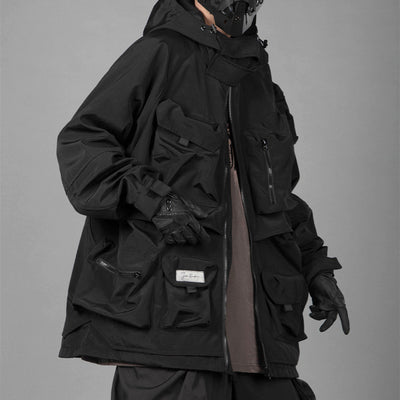 Chaqueta de Trabajo Holgada con Capucha - Diseño Tridimensional y Casual - Image 23