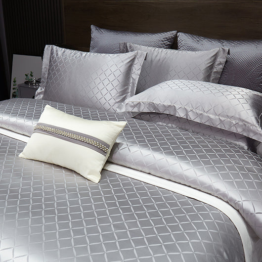 Juego de Cama Jacquard Algodón Premium de 4 Piezas - Image 17