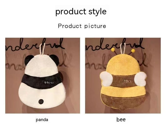 Toalla Infantil de Microfibra Coral con Diseño Panda y Abeja - Image 11