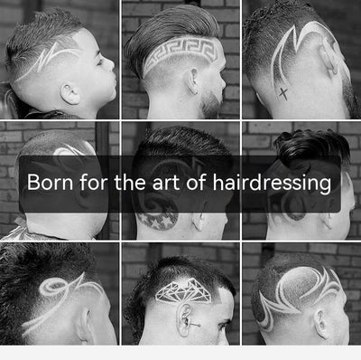 Cortadora de Cabello Profesional Retro con Grabado - Máquina de Afeitar Eléctrica de Precisión - Image 39