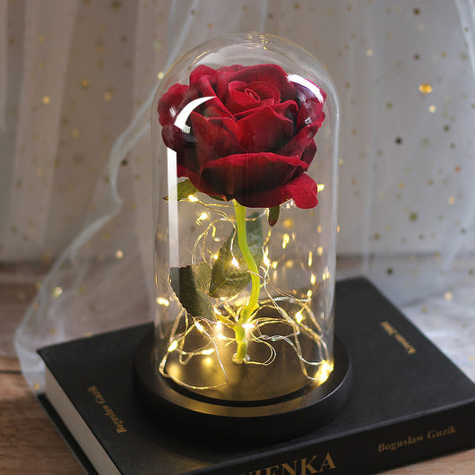 Rosa Eterna con Luz LED en Cúpula de Cristal - Regalo Perfecto para Damas de Honor - Image 28
