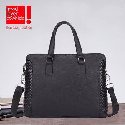 Maletín Ejecutivo de Cuero Genuino para Laptop 14 pulgadas - Bolsa Profesional Horizontal - Image 8
