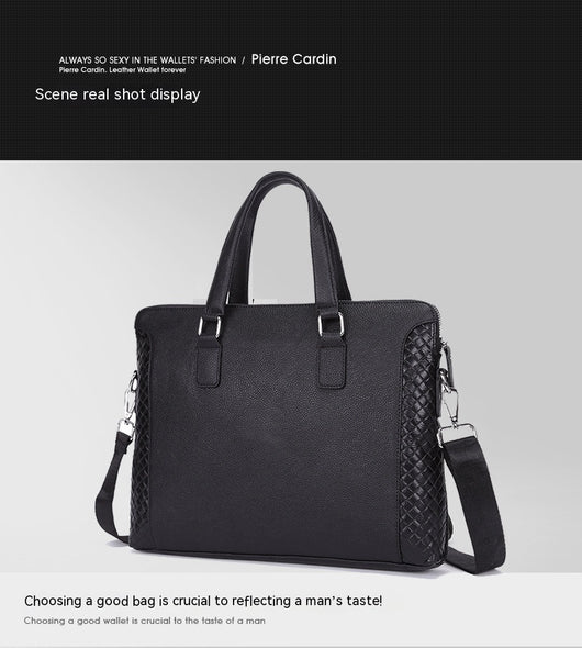 Maletín Ejecutivo de Cuero Genuino para Laptop 14 pulgadas - Bolsa Profesional Horizontal - Image 13