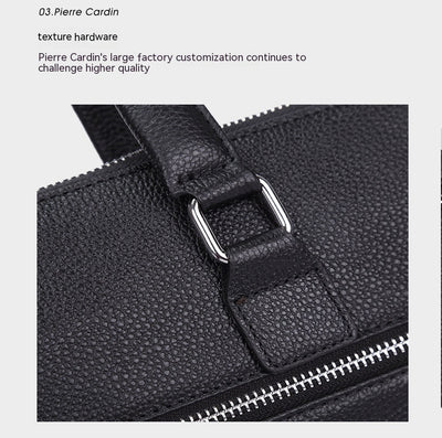 Maletín Ejecutivo de Cuero Genuino para Laptop 14 pulgadas - Bolsa Profesional Horizontal - Image 18