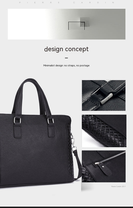 Maletín Ejecutivo de Cuero Genuino para Laptop 14 pulgadas - Bolsa Profesional Horizontal - Image 19