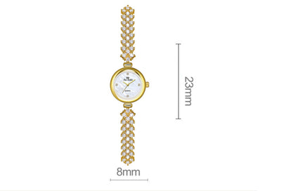 Reloj de Lujo Sirena con Cadena de Diamantes en Oro y Plata - Image 15