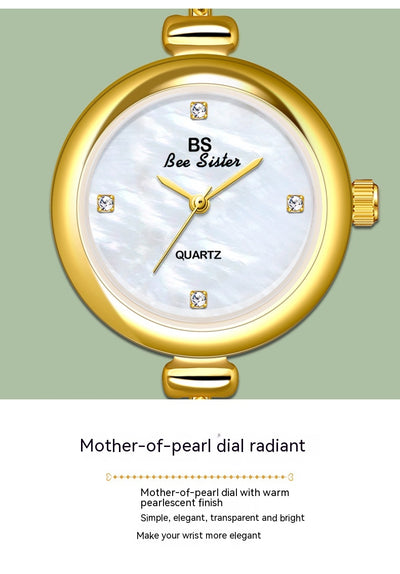 Reloj de Lujo Sirena con Cadena de Diamantes en Oro y Plata - Image 23