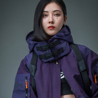 Abrigo Sudadera con Capucha Estilo Mecánico Urbano Reflectante Japonés - Image 13