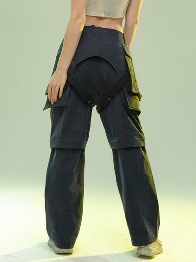 Pantalón Casual de Corte Recto con Pernera Desmontable - Image 10