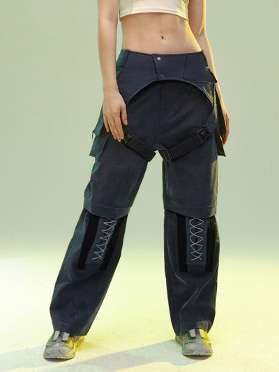 Pantalón Casual de Corte Recto con Pernera Desmontable - Image 17