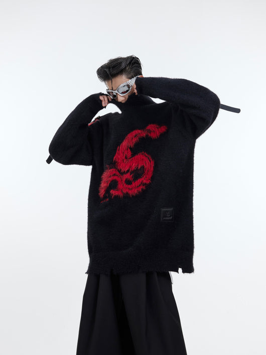 Suéter Tejido Suelto para Hombre Moderno - Image 12