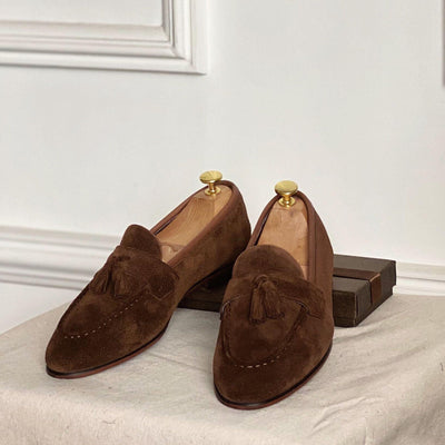 Zapatos de Cuero Gamuza Cuadrada para Hombre - Image 7