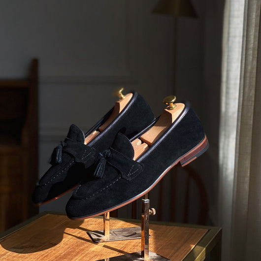 Zapatos de Cuero Gamuza Cuadrada para Hombre - Image 9