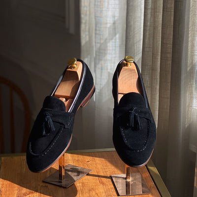 Zapatos de Cuero Gamuza Cuadrada para Hombre - Image 10