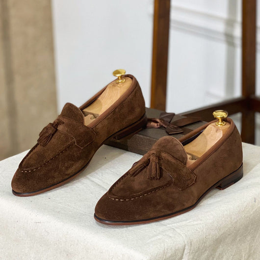 Zapatos de Cuero Gamuza Cuadrada para Hombre - Image 11