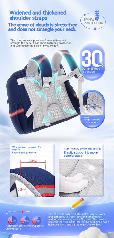 Mochila Escolar con Protección Dorsal para Niñas - Image 16