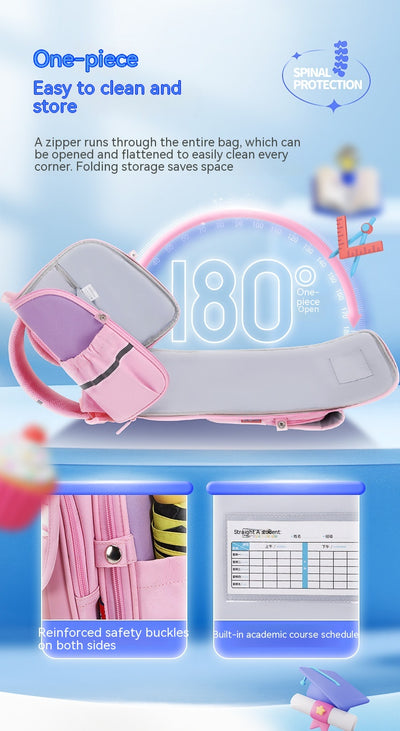 Mochila Escolar con Protección Dorsal para Niñas - Image 17