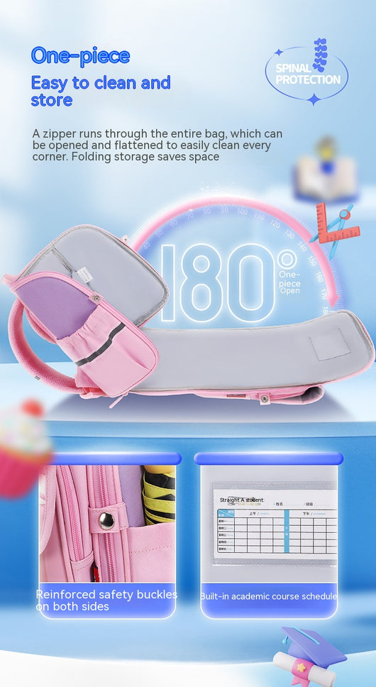 Mochila Escolar con Protección Dorsal para Niñas - Image 17