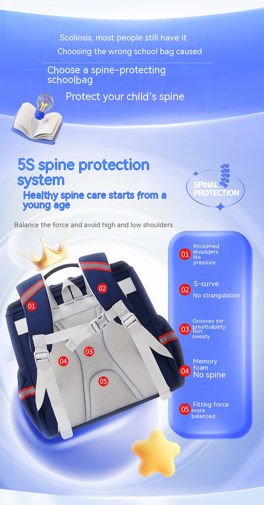 Mochila Escolar con Protección Dorsal para Niñas - Image 21