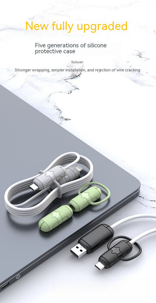 Cable de Datos Multiespecificación con Funda Protectora de Silicona y Correa de Almacenamiento - Image 37