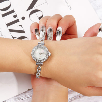 Reloj de Mujer con Diamantes Redondo de Moda con Pulsera Ajustable - Image 24