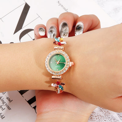 Reloj de Mujer con Diamantes Redondo de Moda con Pulsera Ajustable - Image 27