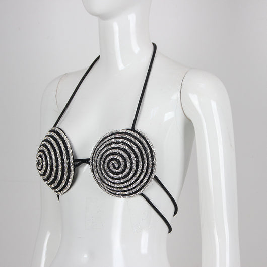 Top Halter Casual con Diamantes y Tirantes Finos - Image 21
