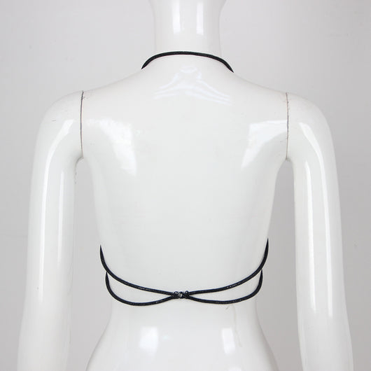 Top Halter Casual con Diamantes y Tirantes Finos - Image 26