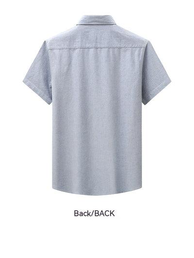 Camisa Oxford Casual a Rayas con Contraste de Colores para Hombre - Image 34